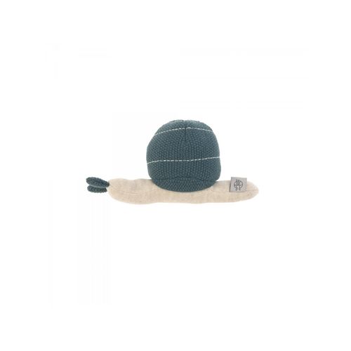 Lassig - Hochet Tricoté Garden Explorer Escargot Bleu