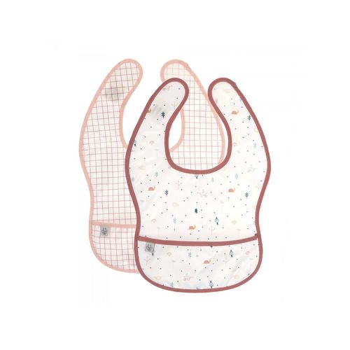 Lassig - Lot De 2 Bavoirs Avec Poche Garden Exlorer