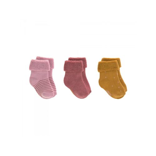 Lassig - Lot De 3 Chaussettes Bébé Gots Bois De Rose,