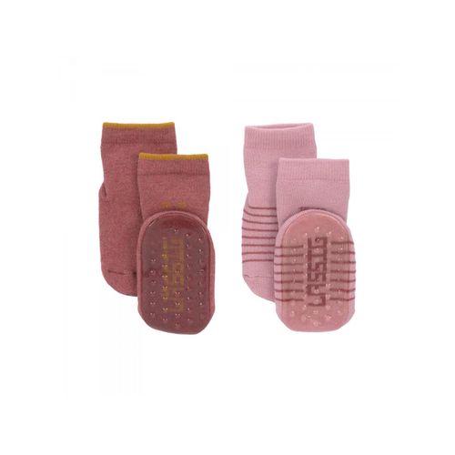 Lassig - Lot De 2 Chaussettes Antidérapantes Bois De Rose
