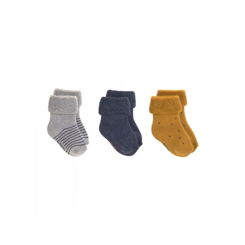 Lassig - Lot De 3 Chaussettes Bébé Gots Bleu