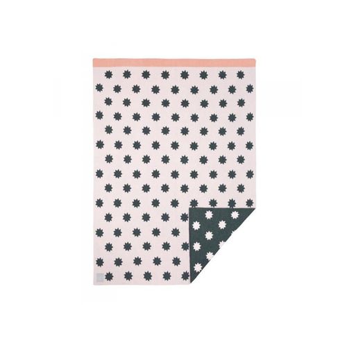 Lassig - Couverture Coton Bio Little Chums Étoiles Rose Clair, 75x100 Cm