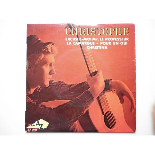 Christophe 45tours Ep Vinyle Excusez Moi Mr. Le Professeur