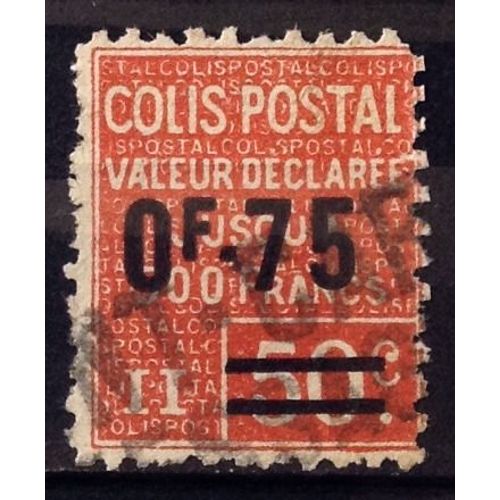 Colis Postaux - Texte Petit - Ii Valeur Déclarée - 0f75 / 50c Rouge (Joli N° 91) Obl - France Année 1928 - N28064
