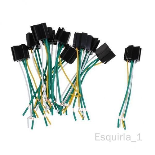 Esquirla Support De Prise De Faisceau De Relais De Voiture Automobile, 10xdc 12v/24v 40a-80a, 4 Broches, 4 Fils