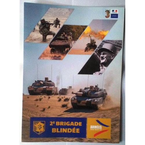Pochette Porte Document De La 2bb Brigade Blindée Leclerc Cartonnée