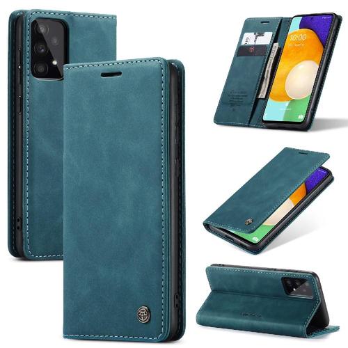 Flip Étui Pour Samsung Galaxy A53 5g Fermeture Magnétique Antichoc Portefeuille En Cuir Pu Vintage Étui Avec Fente Pour Carte, Livre Flip Folio - Bleu