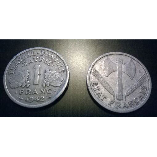 1 Franc 1942 d’occasion | Plus que 4 à -70%
