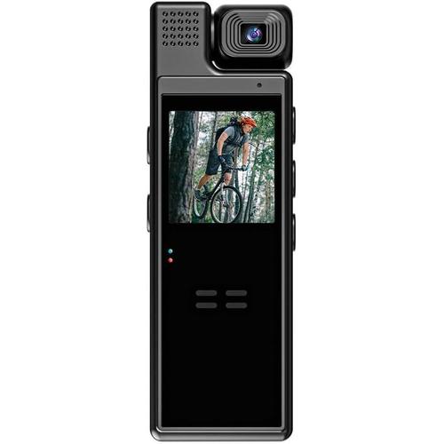 Mini caméra 4K UHD avec enregistrement audio et vidéo, objectif rotatif à 180°, 6 caméras WiFi T 1,3"" vidéo avec batterie horaire