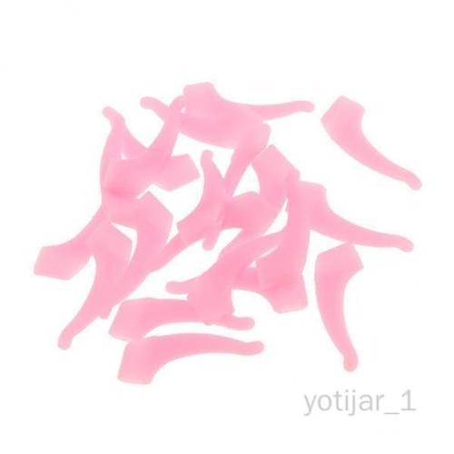 Yotijar 10x10 Paires De Supports De Crochets De Poignée D'oreille Antidérapants En Silicone Pour Lunettes En Verre Rose