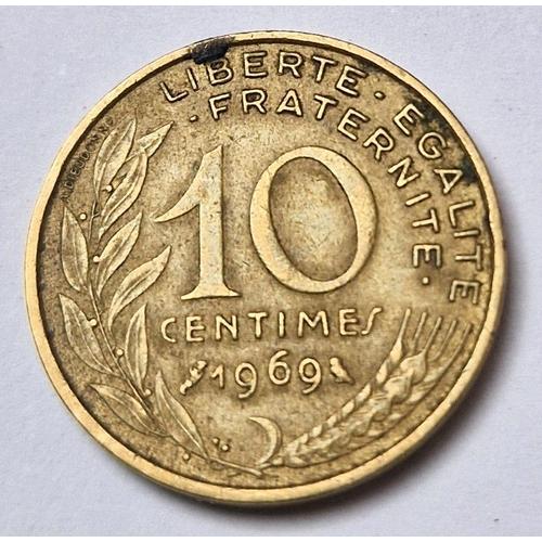 Pièce De Monnaie 10 Centimes Marianne 1969 République Française