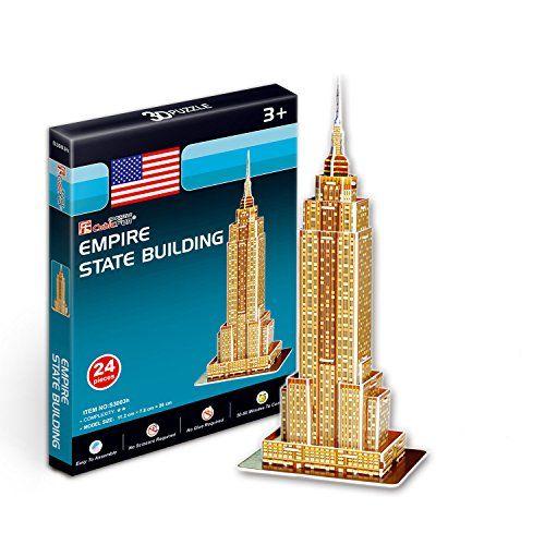 Puzzle 24 Pièces Puzzle 3d Série Mini - New-York : Empire State Building (Difficulté : 2/8)