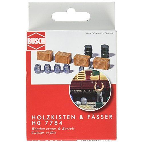 Busch 7784 Barrels & Crates 12/ Ho Scenery Scale Model Scenery
