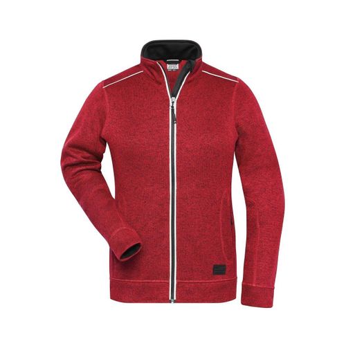 Veste Zipp?E Polaire Workwear - Femme - Jn897 - Rouge