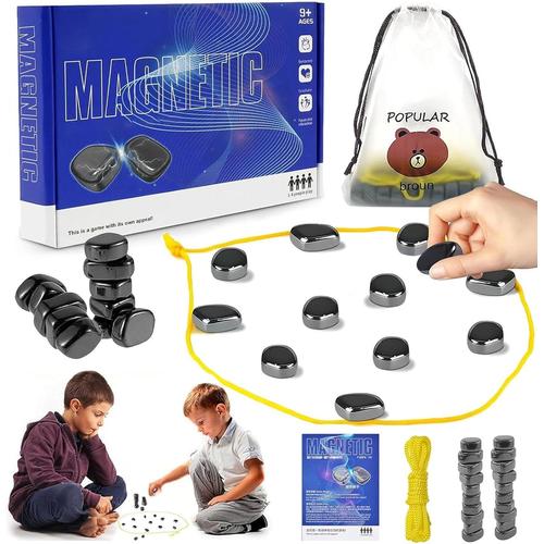 Magnet Board Chess Game,Échiquier Magnétique,Jeu De Société Magnétique Multijoueur,Jeu D'échecs Magnétique,Magnetic Chess Set,Jeu Magnétique Portable Pour La Famille Et Les Amis.