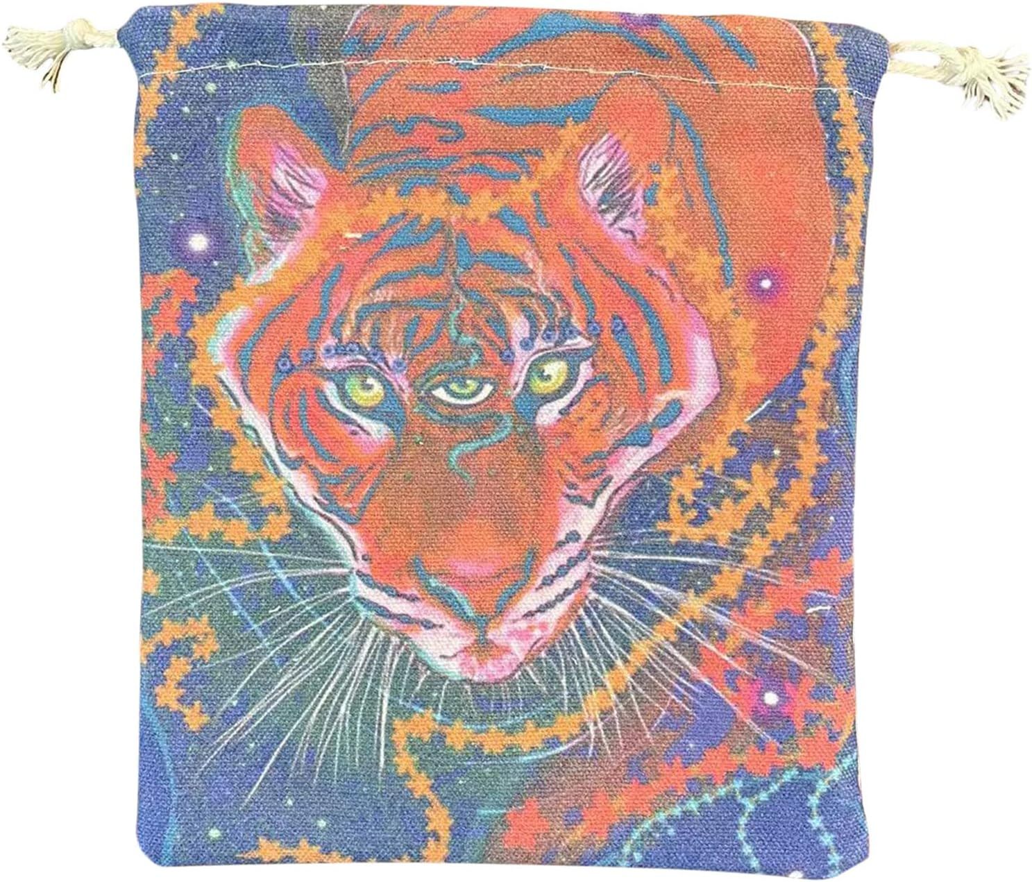 Rangement Pour Cartetarot, Sac Détarot Avec Cordon Serrage, Rangement Pour Tarot Faveur Fête Carte Sport Tigre À Trois Yeux