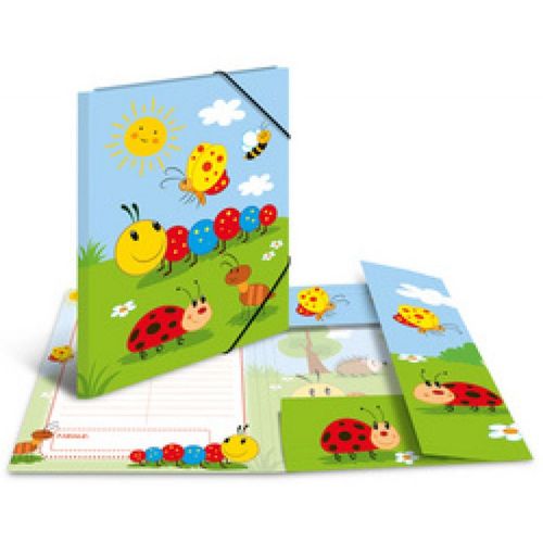 Herma Herma Eckspannermappe "Frieda & Friends", Karton, Din A3 Noir