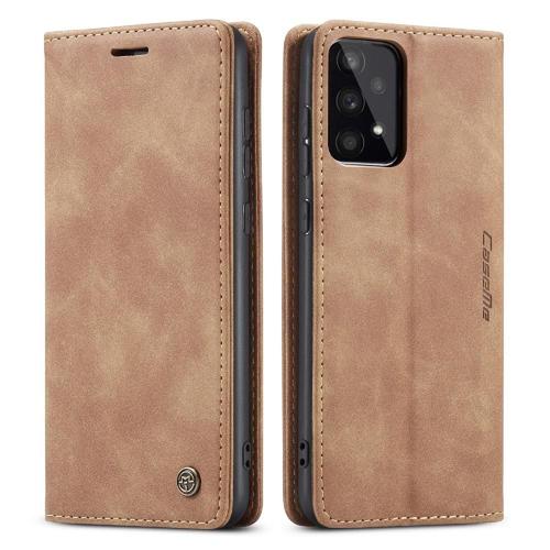 Flip Étui Pour Samsung Galaxy A53 5g Fermeture Magnétique Antichoc Portefeuille En Cuir Pu Vintage Livre Flip Folio Étui Avec Fente Pour Carte, - Jaune