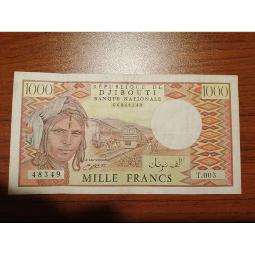 Billet De 1000 Franc Djibouti