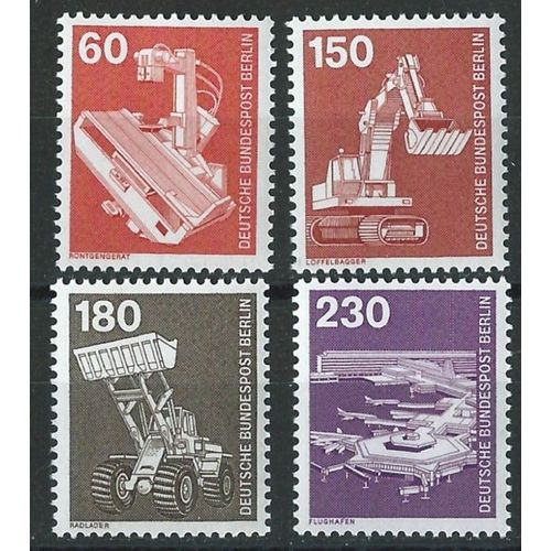 Timbres Berlin Allemagne Fédérale 1978 Neufs** 4 Timbres Industrie N° 539 558 559 556