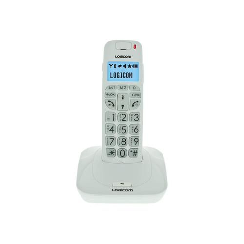 Logicom Confort 150 - Téléphone sans fil avec ID d'appelant - DECT - blanc