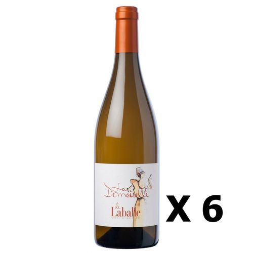 Lot 6x La Demoiselle De Laballe - Domaine De Laballe - Blanc 75cl - Sud Ouest - Côtes De Gascogne - Agriculture Raisonnée