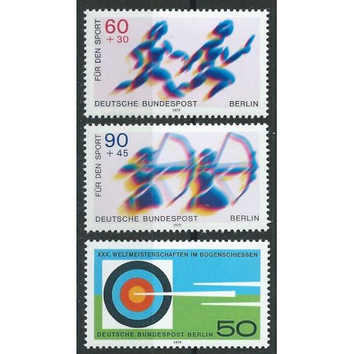 Timbres Berlin Allemagne Fédérale 1979 Neufs** Sport N° 550 551 560