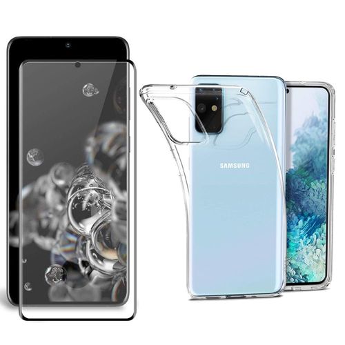 Protection Intégrale 360 Degres Pour Samsung Galaxy S20 Plus (S20+) 2020 : Coque Transparente Et Protection Écran Full Cover Noir