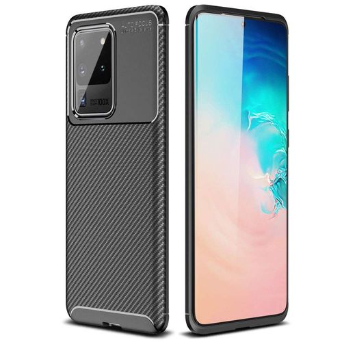 Coque Brossée Noire Pour Samsung Galaxy S20 Ultra New Carbon Fiber Antichoc