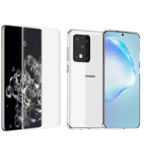 Protection Intégrale 360 Degres Pour Samsung Galaxy S20 Ultra : Coque Transparente Et Protection Écran