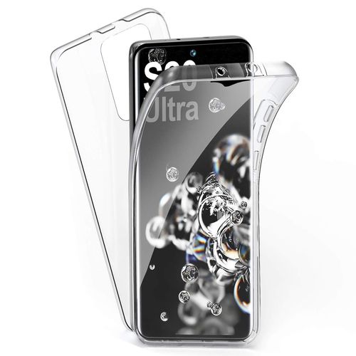 Coque 360 Degrés Pour Samsung Galaxy S20 Ultra Protection Intégrale Arrière Pc Case Et Avant Tpu Transparente