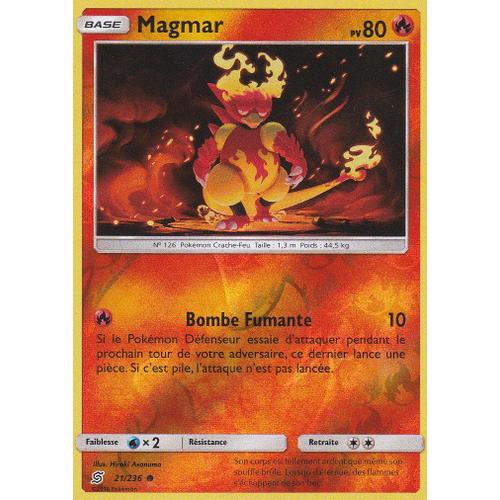 Carte Pokemon - Magmar - 21/236 - Reverse - Sl11 Harmonie Des Esprits