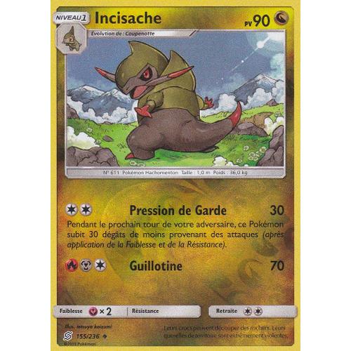 Carte Pokemon - Incisache - 155/236 - Reverse - Sl11 Harmonie Des Esprits