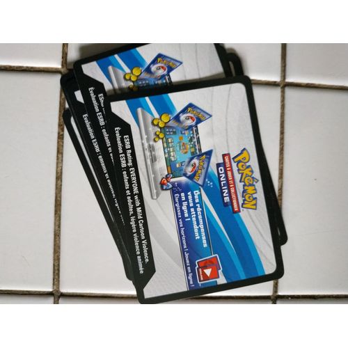 Lot De 20 Cartes Code Pokémon Online