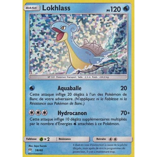 Carte Pokemon - Lokhlass - 18/40 - Holo Mosaique - Mc Donald 2019