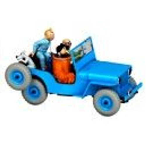 Les Voitures De Tintin 1/24°- Editions Hachette - N°4 La Jeep Bleue - Objectif Lune-Moulinsart
