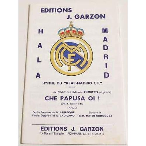 Hala Madrid / Che Papusa Oi . Tango Orchestre