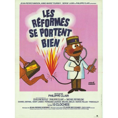 Les Réformés Se Portent Bien - Véritable Affiche De Cinéma Pliée - Format 40x60 Cm - De Philippe Clair Avec Michel Peyrelon, Evelyne Buyle, Philippe Clair - 1978