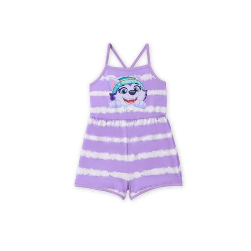 Pat' Patrouille 1pc Toddler Girls Personnage Barboteuse Rayée