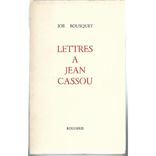 Lettres À Jean Cassou - E.O - 1/125 Alfa Mousse Navarre