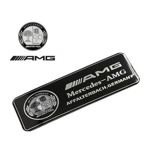 Pack Premium Autocollant Plaque d'immatriculation Mercedes AMG Noir