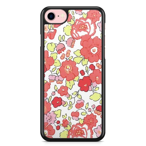 Coque Fifrelin Noire Pour Iphone 7 Et Iphone 8 Liberty Betsy Fraise Tagada