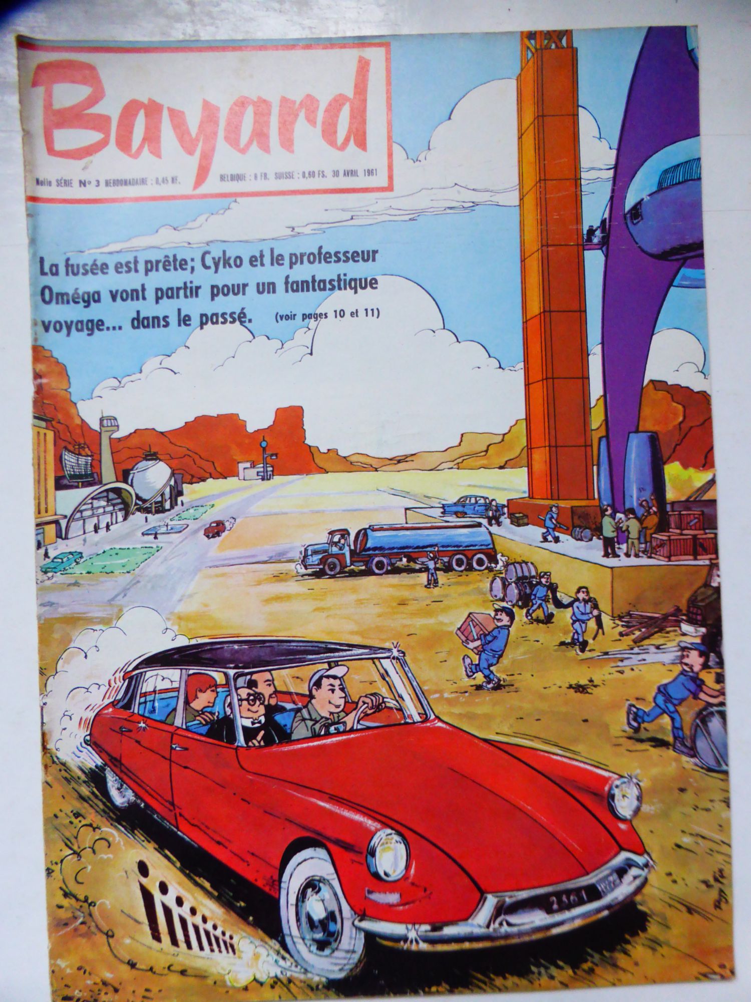 Bayard N° 3 Ancienne Revue Jeunesse D'avril 1961 Vintage Marcel Amont Gendarmes Motocyclistes