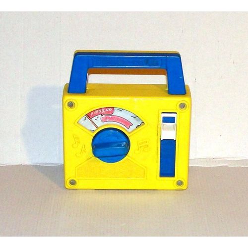 Boite A Musique Radio Jaune Fisher Price Vintage 81 Il Etait Un Petit Navire