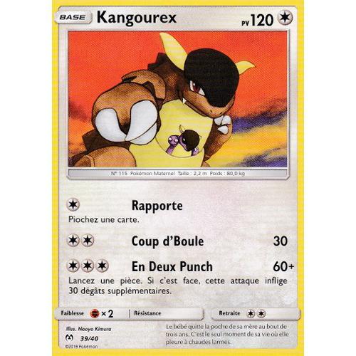 Carte Pokemon - Kangourex - 39/40 - Édition Macdonald 2019