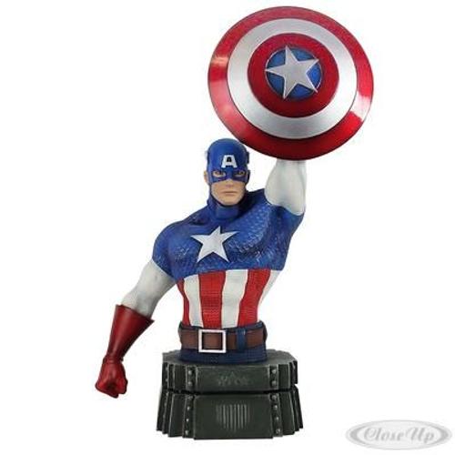 Buste Marvel Captain America Avec Bouclier