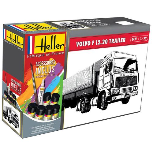 Puzzle Pièces Volvo F12-20 Globe Trotter - Twin-Axle Semi Trailer