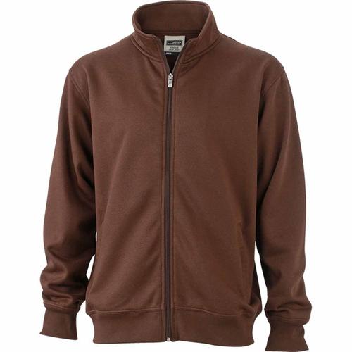 Sweat Zipp? Workwear - Homme - Jn836 - Marron