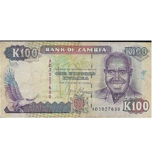 Billet Zambie 100 Kwacha