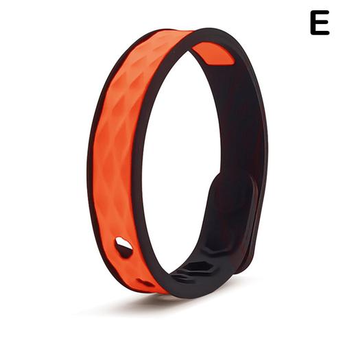 Orange Bracelet A Ions Negatifs Infrarouge Lointain Red Up Bracelet Antistatique Sport Orange